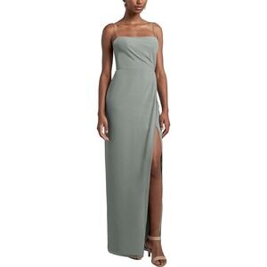 Jenny Yoo Anthropologie Demi‎ Chiffon Gown Wedding Party Guest Dress Moss Green